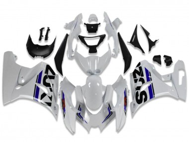 Descuento Carenados Moto Suzuki GSXR 1000 2017-2024 - Blanco Azul Negro
