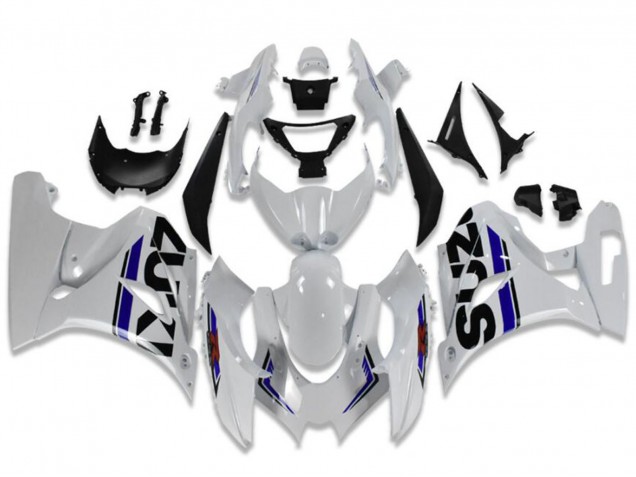 Descuento Carenados Moto Suzuki GSXR 1000 2017-2024 - Blanco Azul Negro