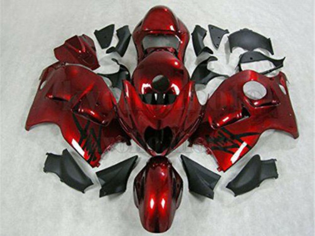 Descuento Carenado Moto Suzuki GSXR 1300 Hayabusa 1996-2007 - Rojo Negro