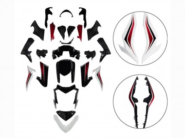 Descuento Carenados Moto Suzuki GSX-S 1000 2015-2020 - Negro Rojo Blanco