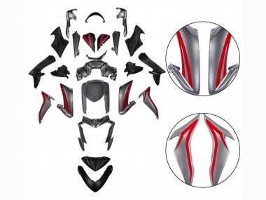 Descuento Carenados Moto Suzuki GSX-S 1000 2015-2020 - Rojo Plata