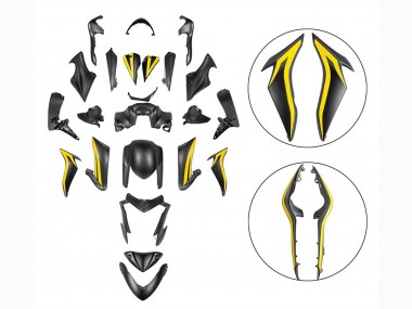 Descuento Carenados Moto Suzuki GSX-S 1000 2015-2020 - Negro Amarillo
