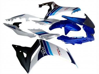 Descuento Carenados Moto Suzuki GSX250R 2017-2020 - Blanco Azul Negro Carrera