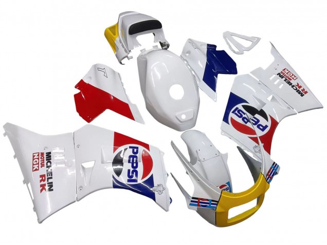 Descuento Carenados Moto Suzuki RG400 RG500 RG400/500 1984-1987 - Blanco Rojo Azul Amarillo Motul Michelin Pepsi