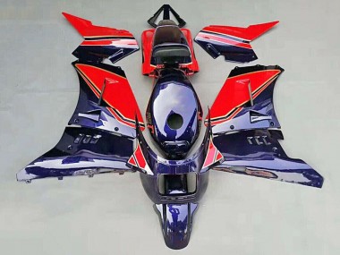 Descuento Carenados Moto Suzuki RG400 RG500 RG400/500 1984-1987 - Azul Oscuro Brillante Rojo
