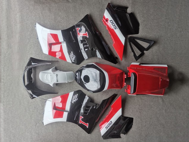 Descuento Carenados Moto Suzuki RG400 RG500 RG400/500 1984-1987 - Blanco Rojo Negro