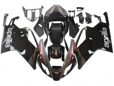 Descuento Carenados Moto Aprilia RSV1000 2003-2006 - Negro Brillante Gris Rojo