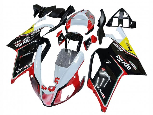 Descuento Carenados Moto Aprilia RSV1000 2003-2006 - Blanco Rojo Negro Amarillo 58