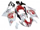 Descuento Carenados Moto Aprilia RSV1000 2003-2006 - Blanco Rojo Lucky Strike Motul 34