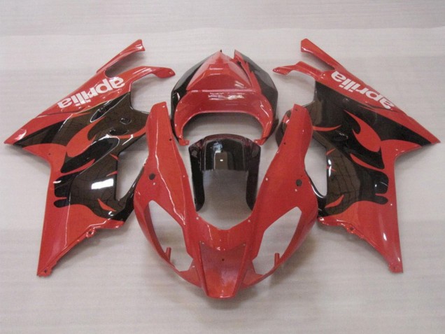 Descuento Carenados Moto Aprilia RSV1000 2003-2006 - Rojo Negro Brillante