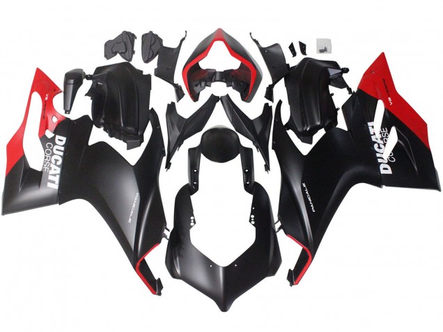 Descuento Carenados Moto Ducati Panigale V2 2020-2024 - Rojo Negro Mate Corse