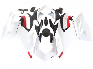 Descuento Carenados Moto Ducati Panigale V2 2020-2024 - Blanco Rojo Negro Mate