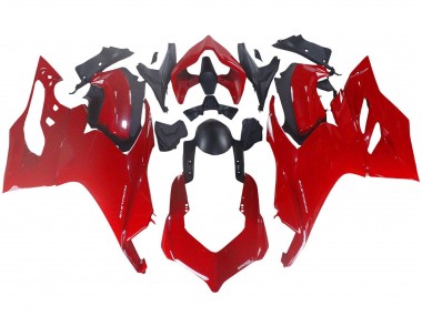 Descuento Carenado Moto Ducati Panigale V2 2020-2024 - Rojo Negro Mate