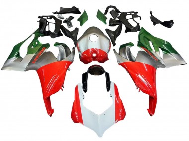 Descuento Carenados Moto Ducati Panigale V2 2020-2024 - Plata Rojo Verde