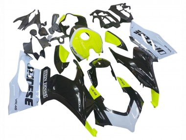 Descuento Carenados Moto Ducati Panigale V2 2020-2024 - Blanco Verde Lima Negro Brillante Stein Dinse VR 46