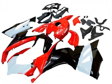 Descuento Kits Carenado Moto Ducati Panigale V2 2020-2024 - Blanco Rojo Negro Brillante