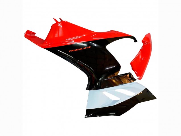 Descuento Kits Carenado Moto Ducati Panigale V2 2020-2024 - Blanco Rojo Negro Brillante