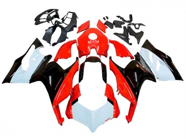 Descuento Kits Carenado Moto Ducati Panigale V2 2020-2024 - Blanco Rojo Negro Brillante