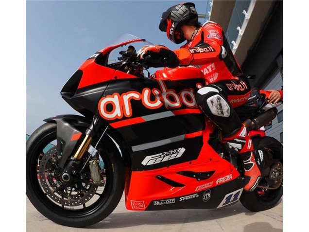 Descuento Carenados Moto Ducati Panigale V4 V4S 2018-2019 - Rojo Negro Brillante Aruba 11