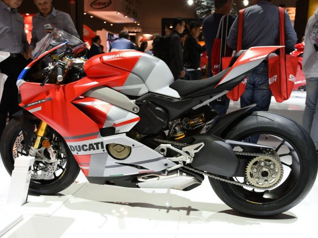 Descuento Carenados Moto Ducati Panigale V4 V4S 2018-2019 - Blanco Plata Rojo Negro Brillante