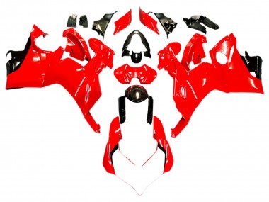 Descuento Carenados Moto Ducati Panigale V4 V4S 2018-2019 - Blanco Rojo Negro Brillante