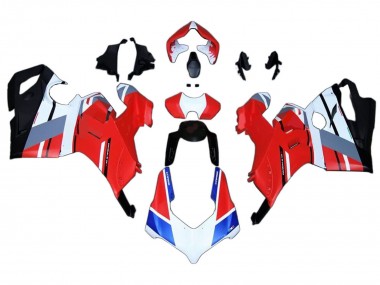 Descuento Carenados Moto Ducati Panigale V4 V4S 2020-2021 - Blanco Azul Rojo Negro Brillante