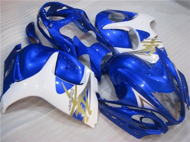 Descuento Carenados Moto Suzuki GSXR 1300 Hayabusa 2008-2020 - Blanco Azul