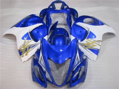 Descuento Carenados Moto Suzuki GSXR 1300 Hayabusa 2008-2020 - Blanco Azul