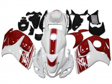 Descuento Carenados Moto Suzuki GSXR 1300 Hayabusa 2008-2020 - Blanco Rojo