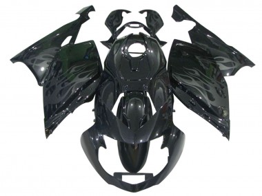 Descuento Carenados Moto BMW K1200S 2005-2010 - Negro Brillante Gris Llama