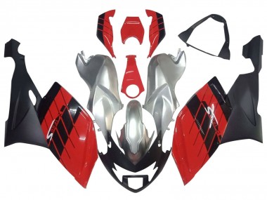Descuento Carenados Moto BMW K1200S 2005-2010 - Plata Rojo Negro