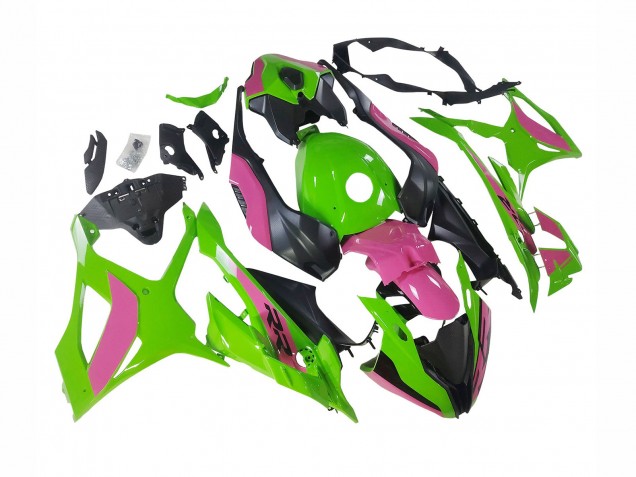 Descuento Carenados Moto BMW S1000RR 2023-2024 - Rosa Verde Negro