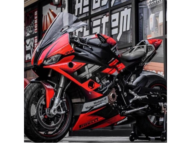 Descuento Carenados Moto BMW S1000RR 2019-2022 - Negro Rojo Gris