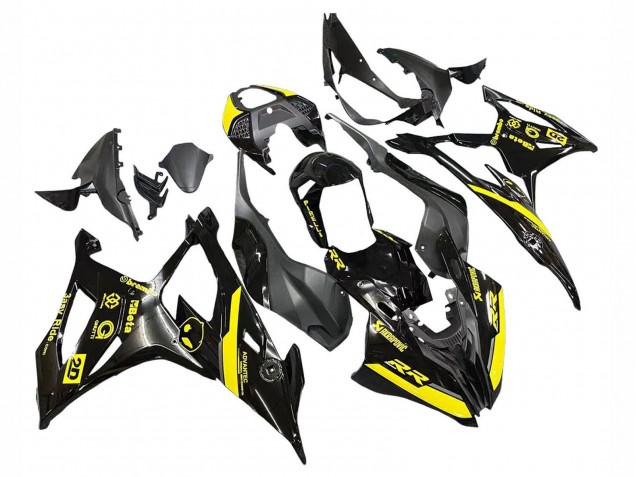 Descuento Carenados Moto BMW S1000RR 2019-2022 - Negro Brillante Amarillo