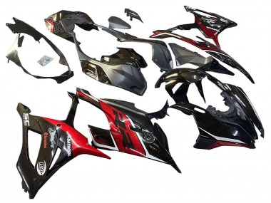 Descuento Carenados Moto BMW S1000RR 2019-2022 - Negro Rojo Oscuro