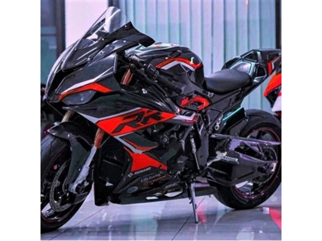 Descuento Carenados Moto BMW S1000RR 2019-2022 - Negro Rojo Oscuro