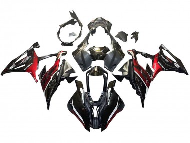 Descuento Carenados Moto BMW S1000RR 2019-2022 - Negro Rojo Oscuro
