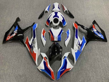 Descuento Carenado Moto BMW S1000RR 2019-2022 - Blanco Azul Rojo