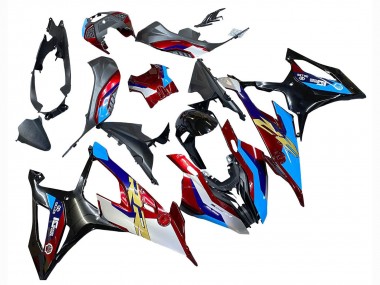 Descuento Carenado Moto BMW S1000RR 2019-2022 - Blanco Azul Rojo Negro