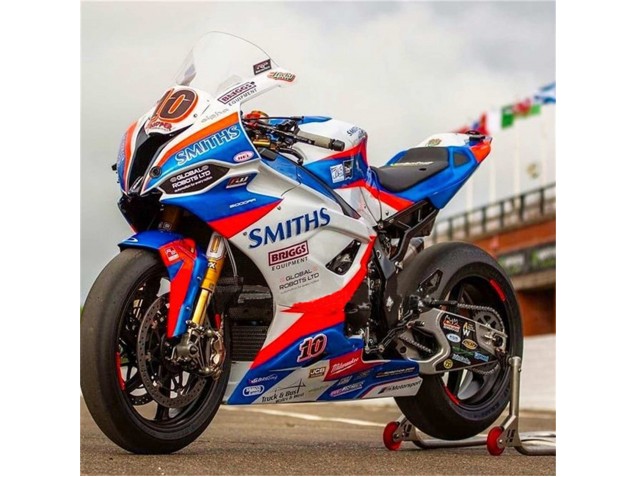 Descuento Carenados Moto BMW S1000RR 2019-2022 - Blanco Azul Rojo Smiths