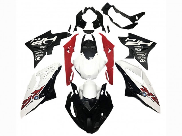 Descuento Carenados Moto BMW S1000RR 2017-2018 - Blanco Rojo Negro Mate