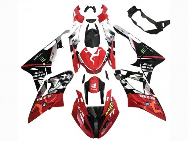 Descuento Carenados Moto BMW S1000RR 2017-2018 - Blanco Rojo Negro Mate Verde Monstruo