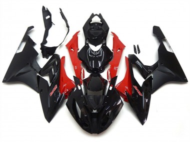 Descuento Carenado Moto ABS BMW S1000RR 2017-2018 - Rojo Negro Brillante Negro Mate