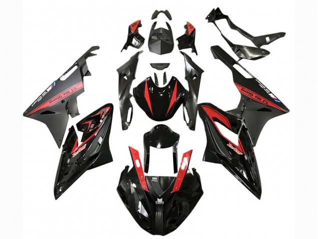 Descuento Carenados Moto BMW S1000RR 2017-2018 - Rojo Negro Brillante Negro Mate