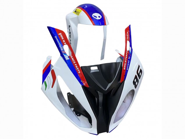 Descuento Carenado Moto BMW S1000RR 2017-2018 - Blanco Azul Rojo Negro Brillante
