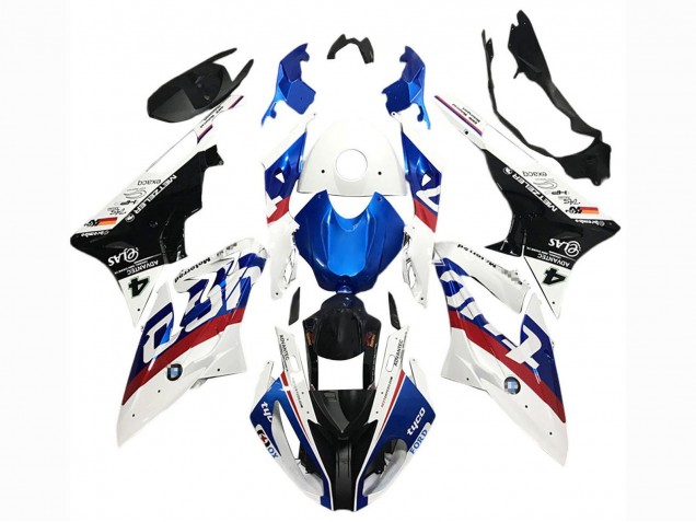 Descuento Carenados Moto BMW S1000RR 2017-2018 - Blanco Azul Rojo Negro Brillante Tyco
