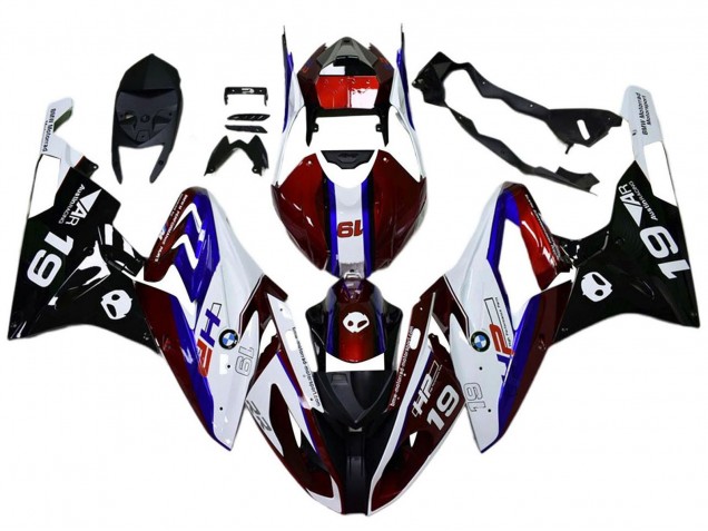 Descuento Carenados Moto BMW S1000RR 2017-2018 - Blanco Rojo Azul Negro