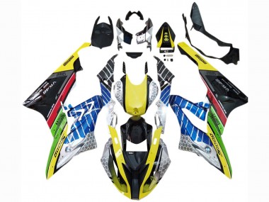 Descuento Carenados Moto BMW S1000RR 2017-2018 - Amarillo Azul Rojo Verde Negro VR