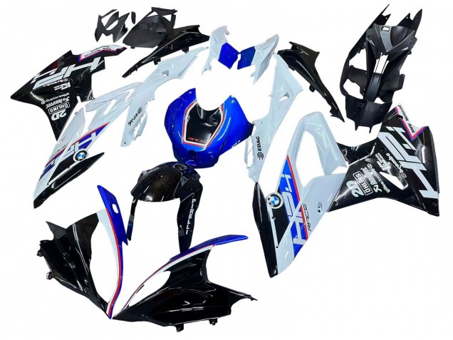 Descuento Kits Carenado Moto BMW S1000RR 2015-2016 - Blanco Azul Negro Brillante