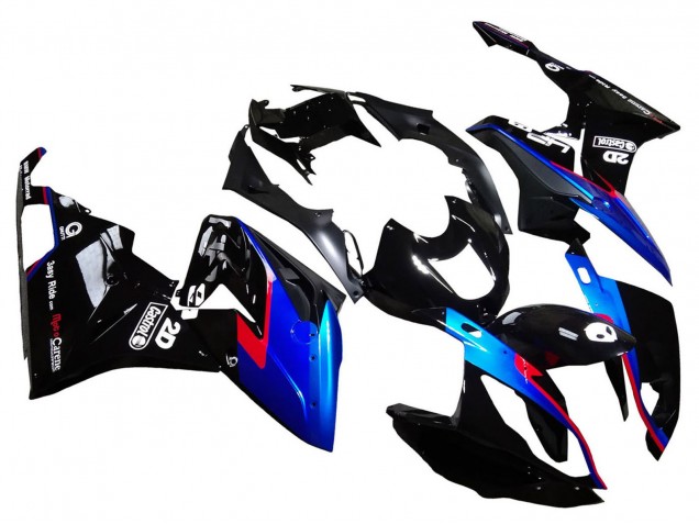 Descuento Carenados Moto BMW S1000RR 2015-2016 - Rojo Azul Negro Negro Brillante